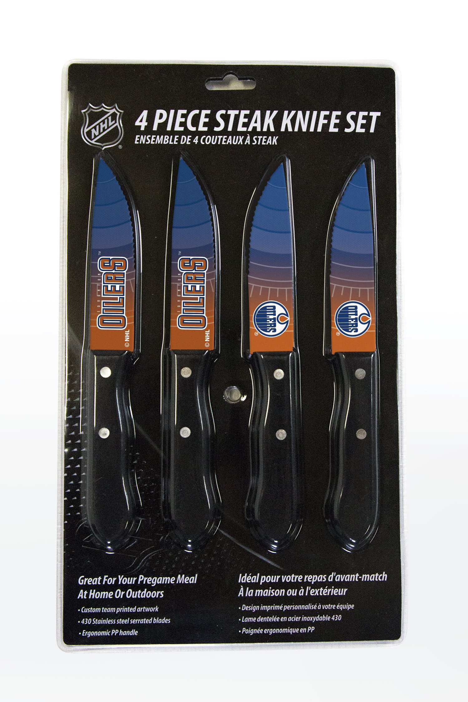 Edmonton Oilers Steak Knife 4 Pack Set