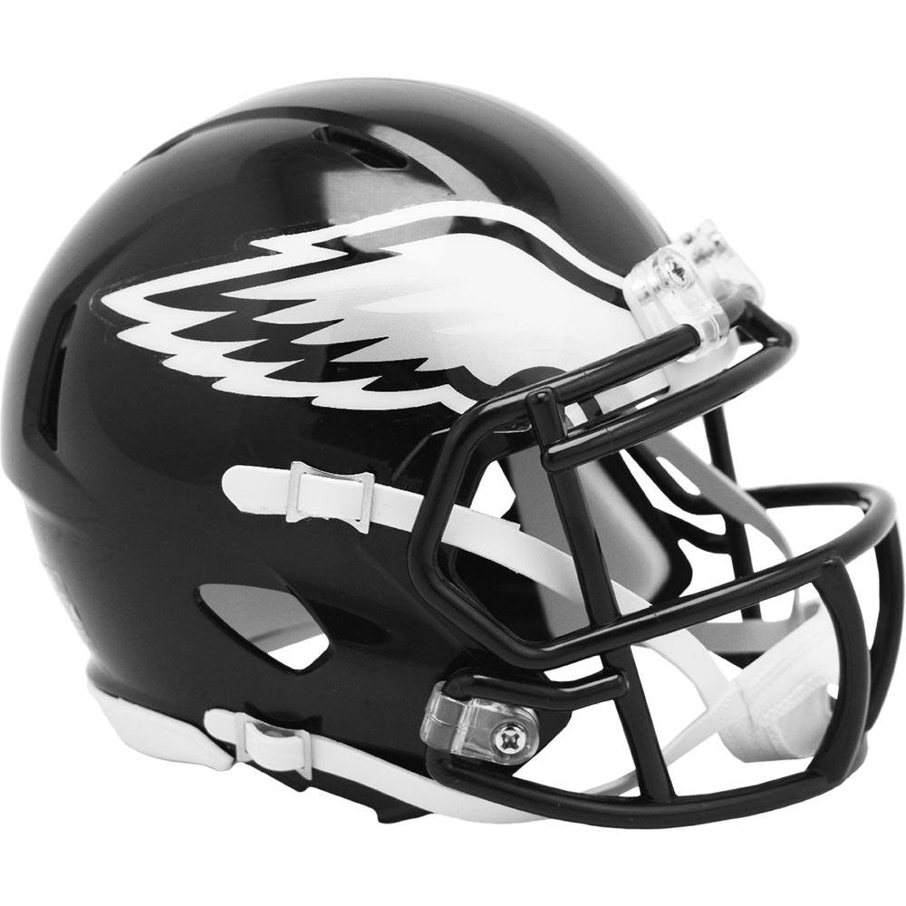 Philadelphia Eagles Riddell Black Speed Mini Helmet