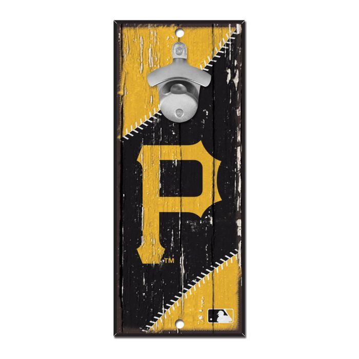 Pittsburgh Pirates Wood Bottle Opener 5x11"