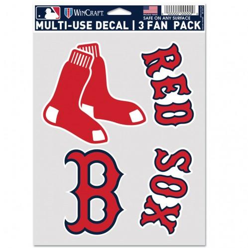 Boston Red Sox Multi Use 3 Pack Fan Decals