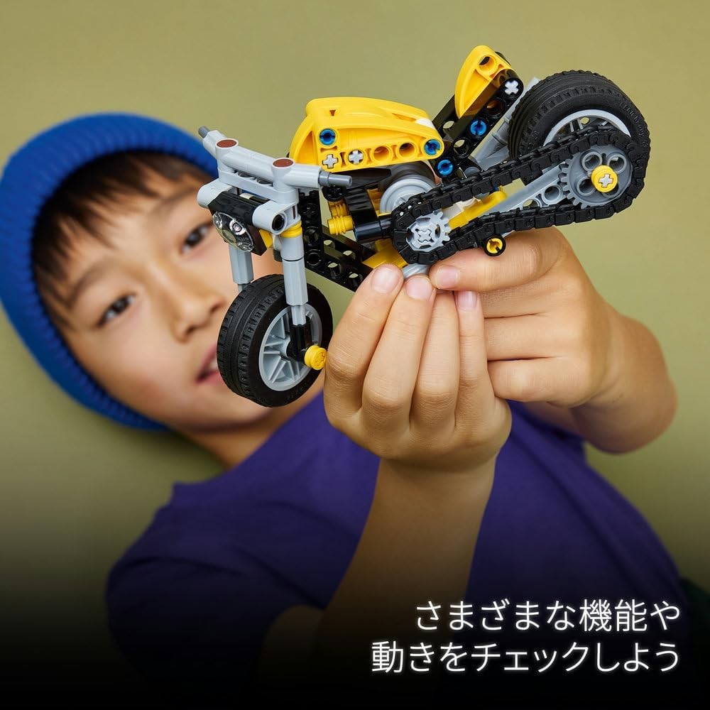 レゴ LEGO  テクニック 黄色のオートバイ 42225 レゴブロック レゴテクニック バイク おもちゃ 乗り物 黄色のバイク 7歳以上 サムネイル2