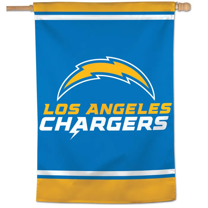 Los Angeles Chargers Wordmark Vertical House Flag 28x40"