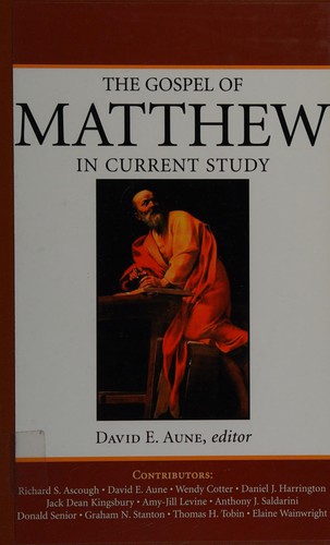 Cover of The Gospel of Matthew in Current Study: Studies in Memory of William G. Thompson, S.J