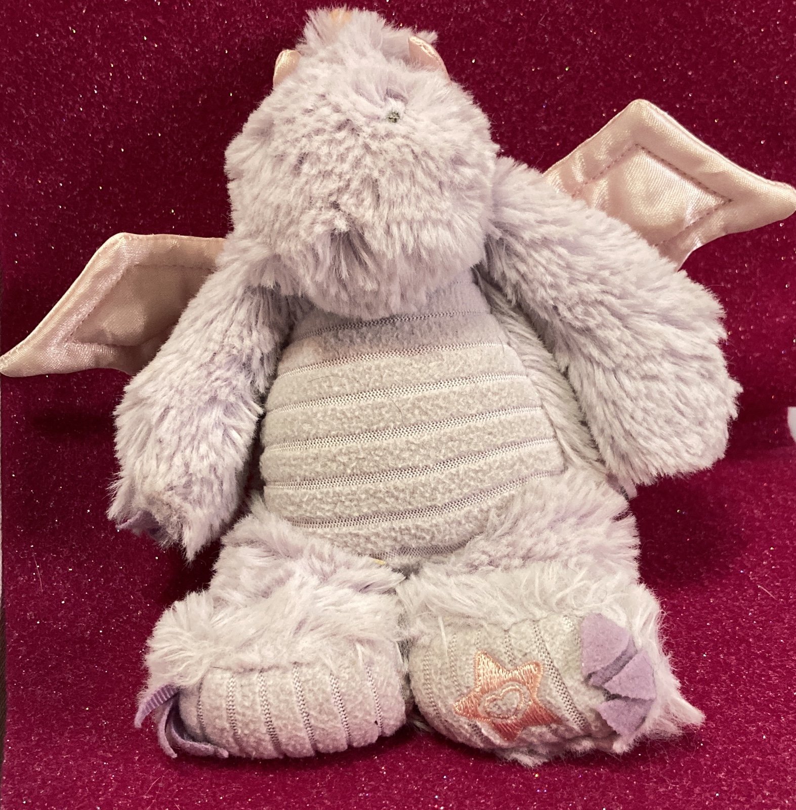 American Girl AG Little Purple Dragon Satin Wings Plush Bitty Baby