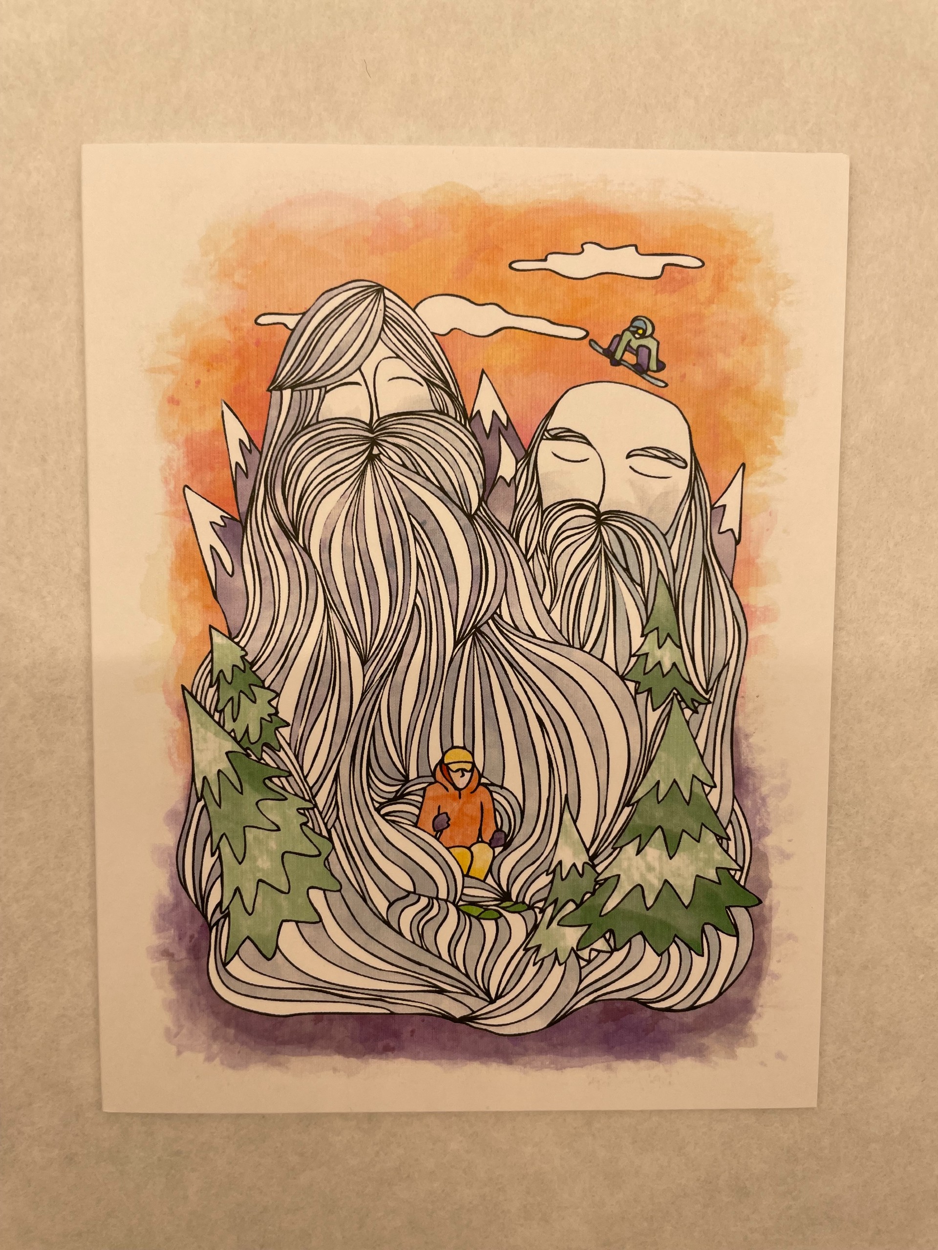 Mountain Men Notecard