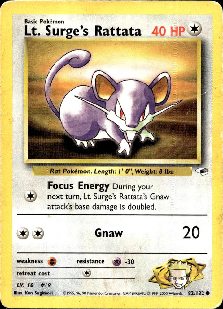 Lt. Surge's Rattata - GYM1 82/132