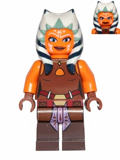 sw0452 Ahsoka Tano (Padawan) - Reddish Brown Backless Vest with Necklace and Belt