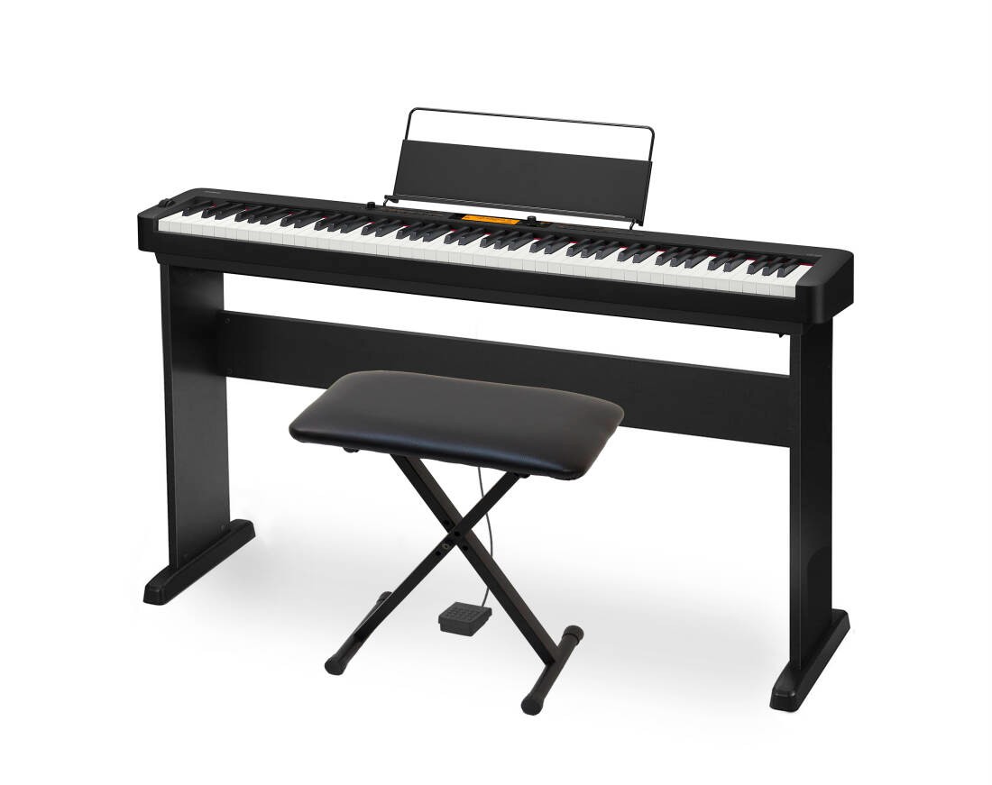 Casio CDP-S360BK 88 Key Digital Piano with Stand and Bench