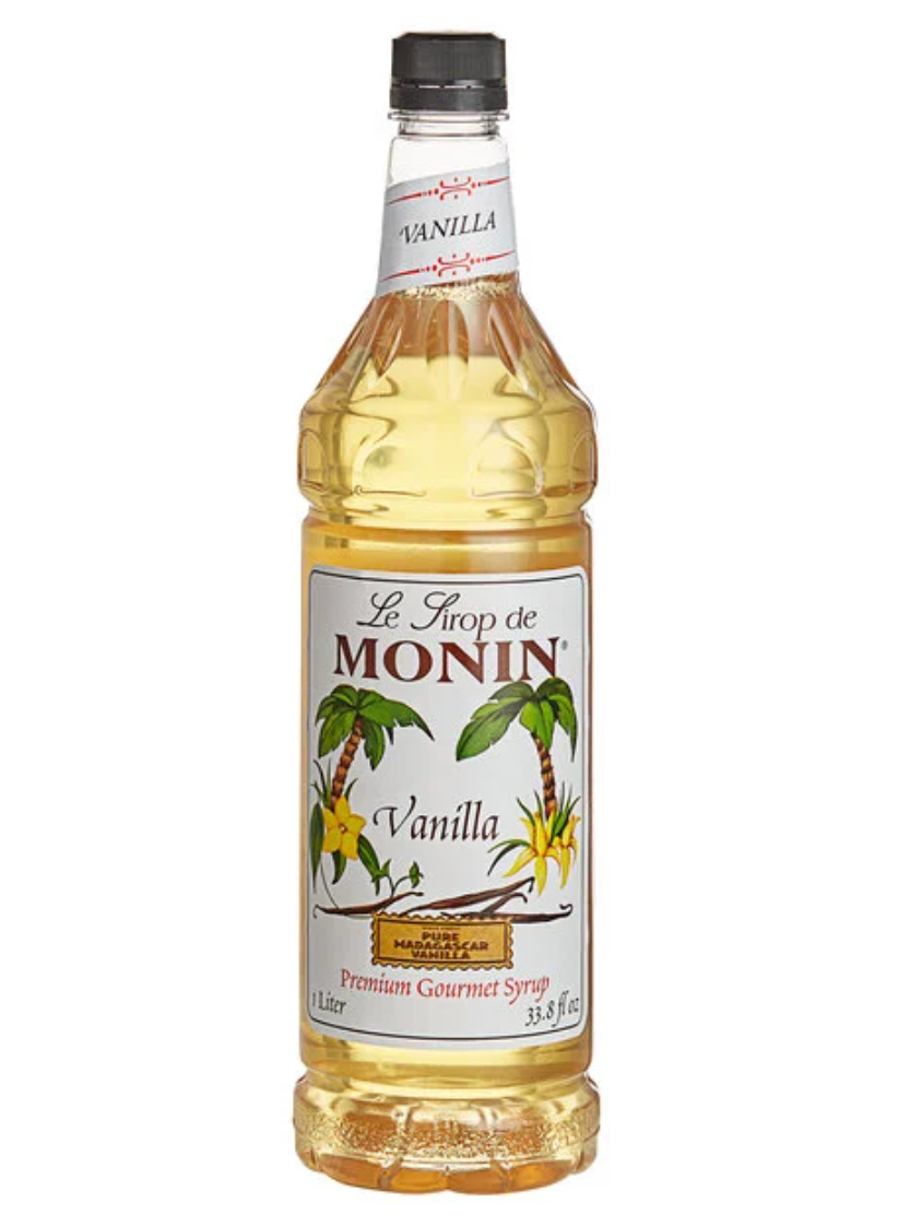 Monin Premium Vanilla Flavoring Syrup 1 Liter