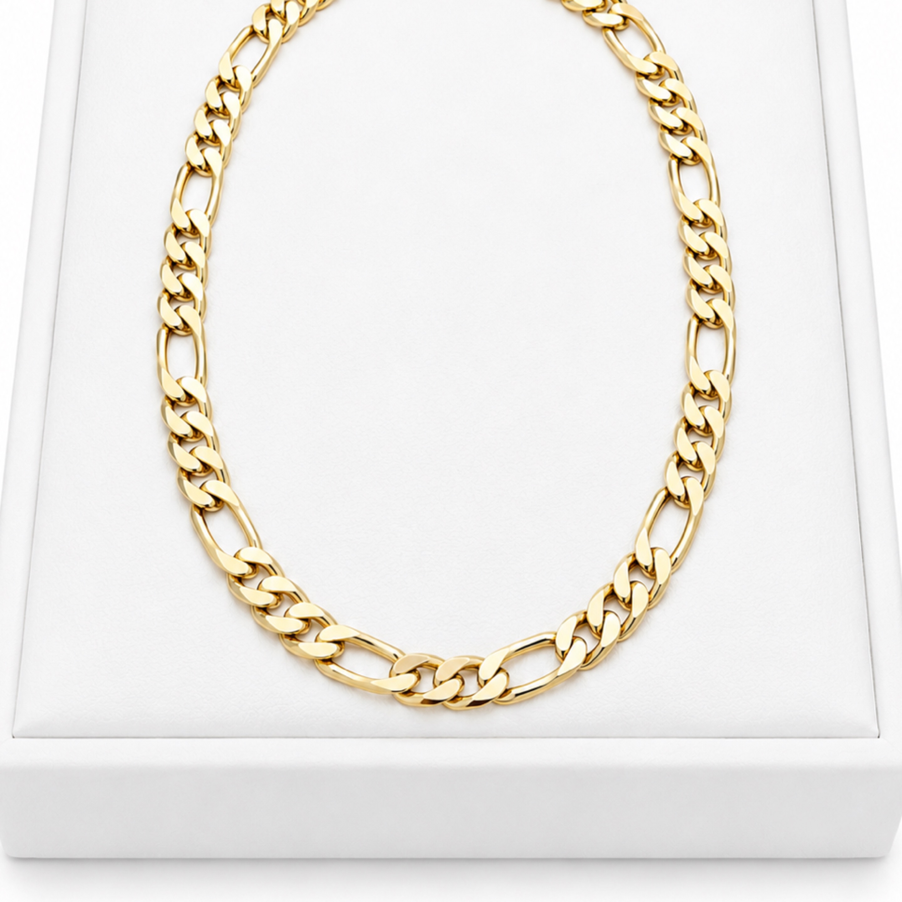 22” Figaro Gold Chain / 12mm