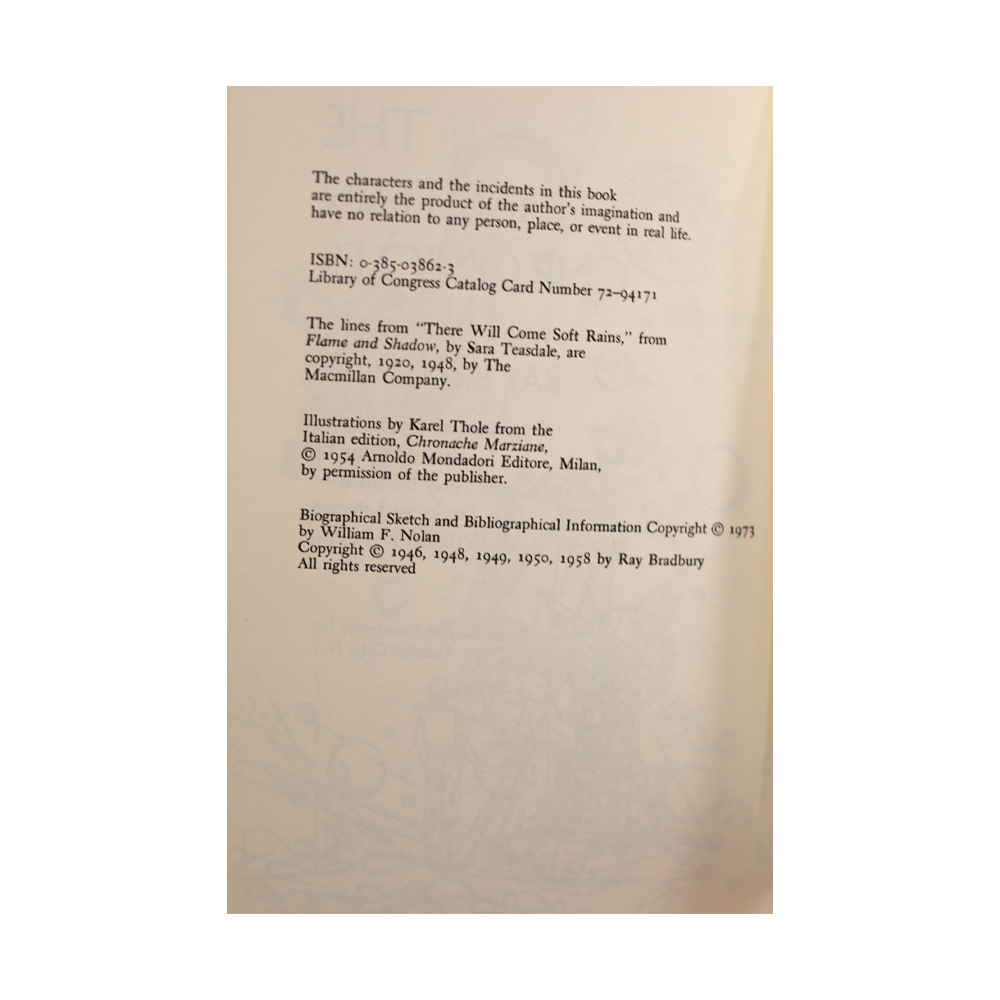 Bradbury, Ray -- The Martian Chronicles [Book]