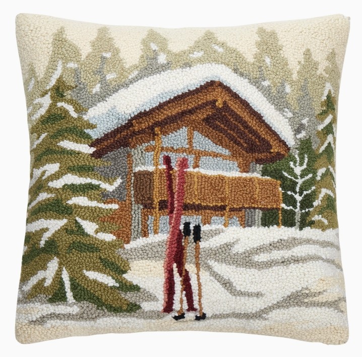 Chalet Hooked Pillow