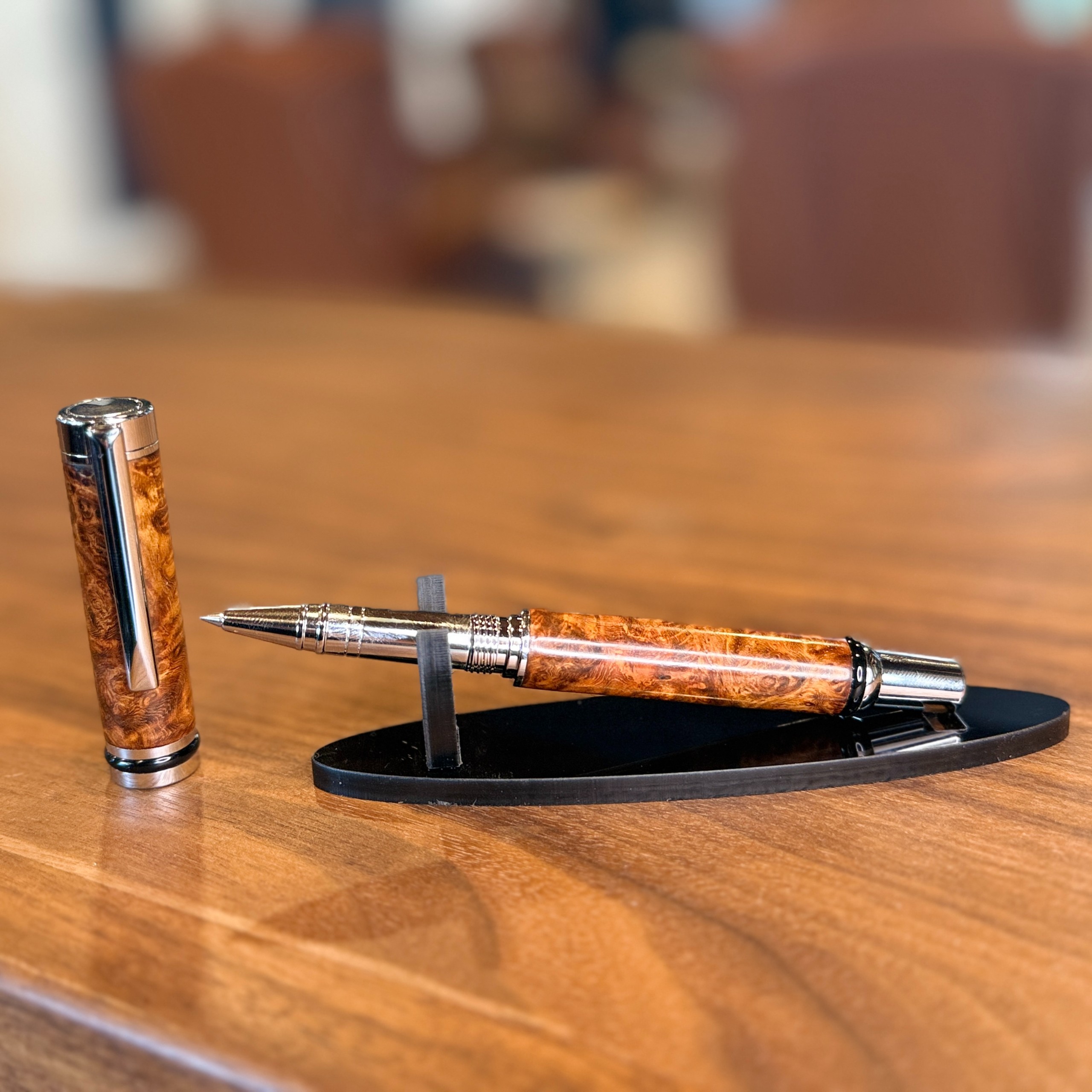 Frank's Custom Pens Indonesian Amboyna Burl Pen