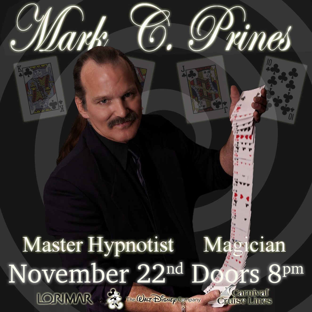 November 22nd Mark Prines Magician Hypnotist