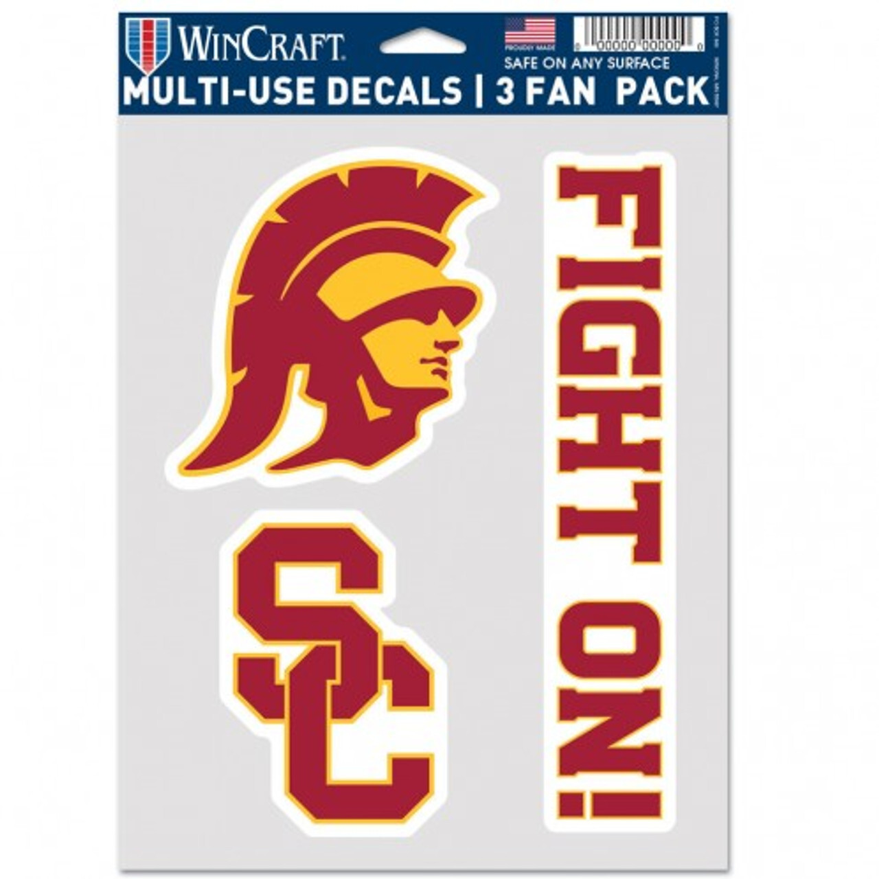 USC Trojans Multi Use 3 Pack Fan Decals