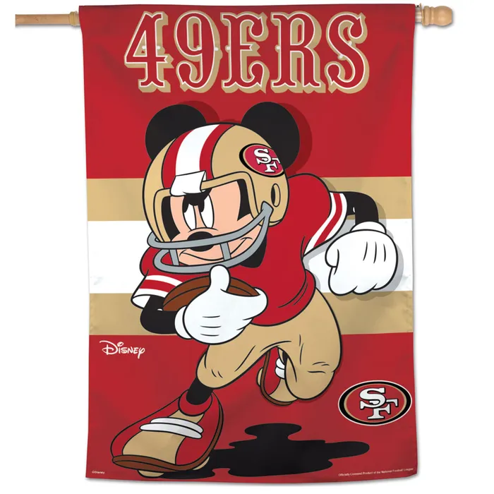 San Francisco 49ers Disney Theme Vertical House Flag28x40"