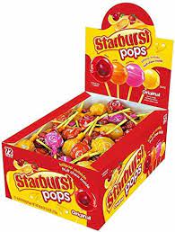 Starburst Original Lollipops 72 count tray