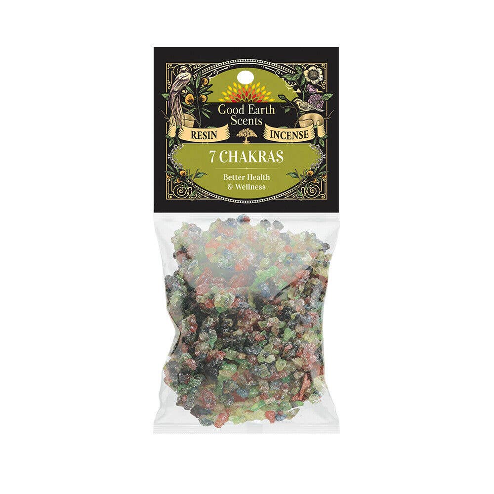 Designs By Deekay - 7 Chakras Natural Resin Incense 1oz