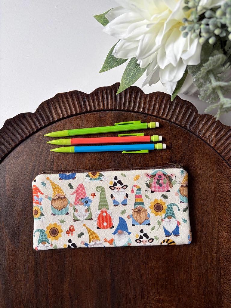 Pencil Pouch – Garden Gnomes, photo 6 of 6