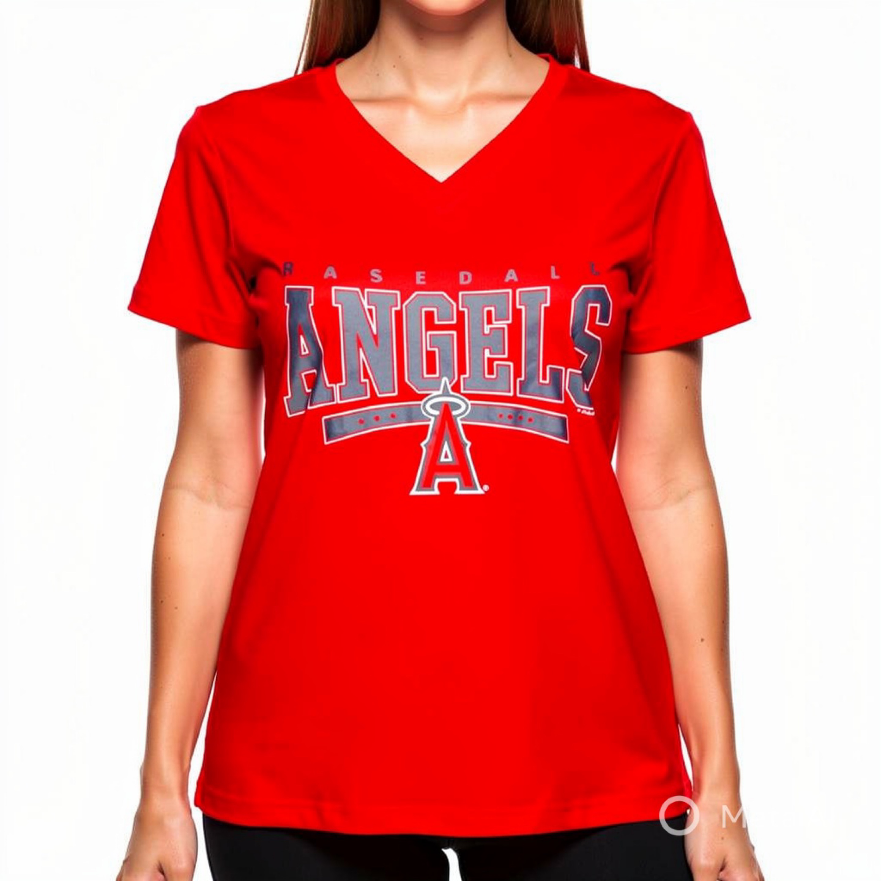 Los Angeles Angels Ladies Scarlet Red g-III Homestand Shirt