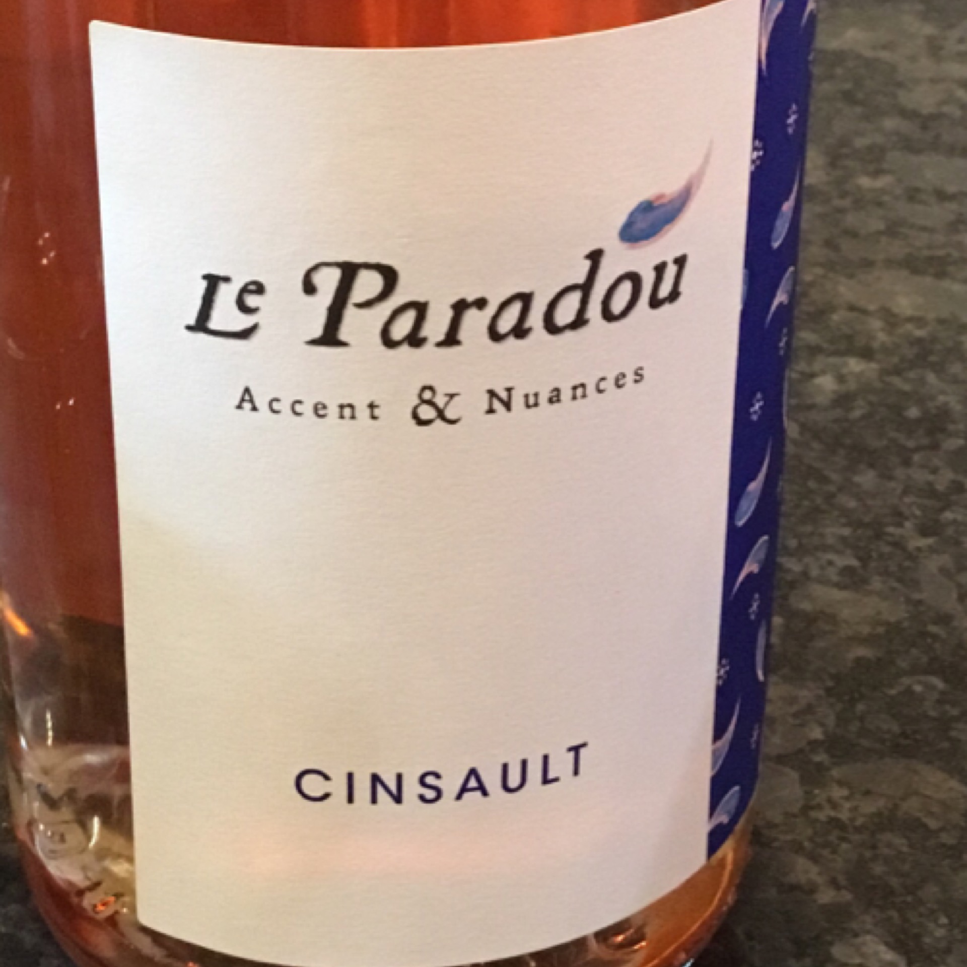 Bottle of Le Paradou Cinsault Rose - 2024 750ml available at Ashburn Wine Shop