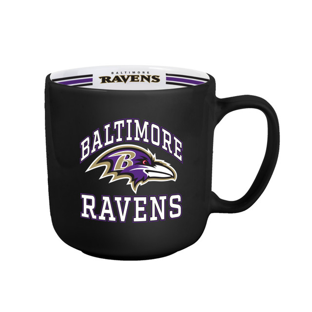 Baltimore Ravens Team Stripe Design Coffee Mug 15oz