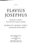 Cover of Flavius Josephus: Eyewitness to Rome's First-Century Conquest of Judaea