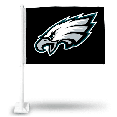 Philadelphia Eagles Black Car Flag
