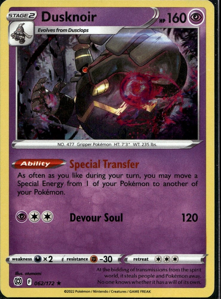 Dusknoir - SWSH9 62/172