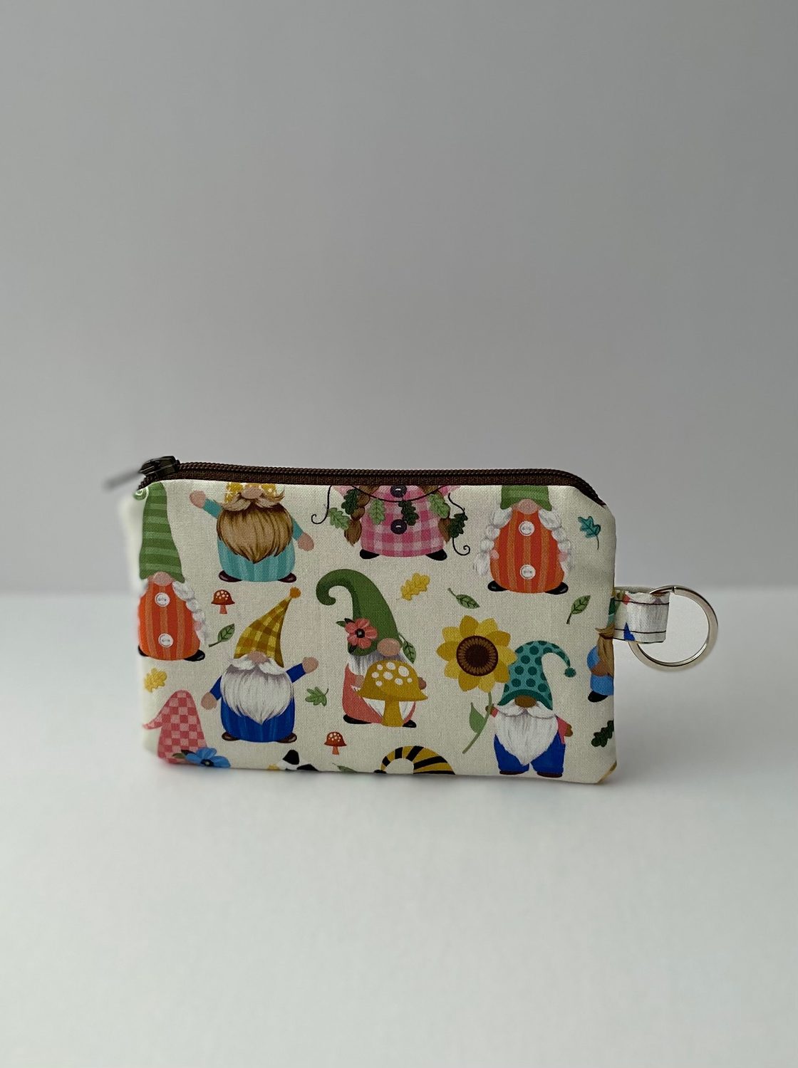 Keychain Pouch – Garden Gnomes, photo 3 of 4