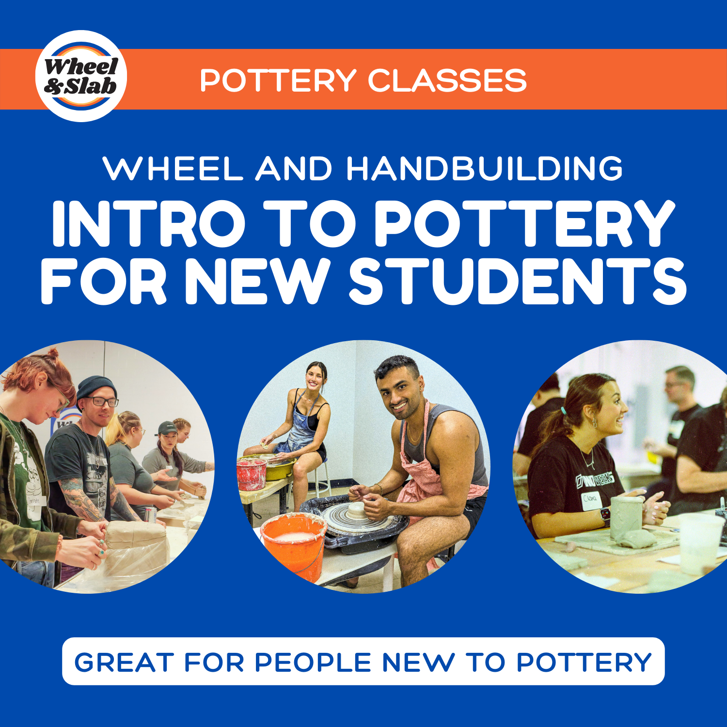 Intro to Pottery for New Students - Wheel and Handbuilding