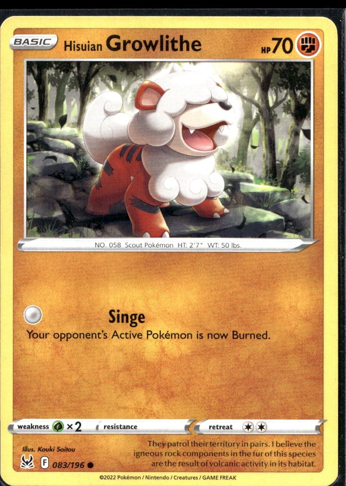 Hisuian Growlithe - SWSH11 83/196