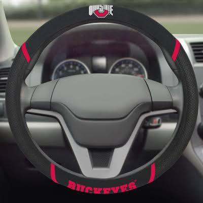 Ohio State Buckeyes Mesh Steering Wheel Cover/Stitched