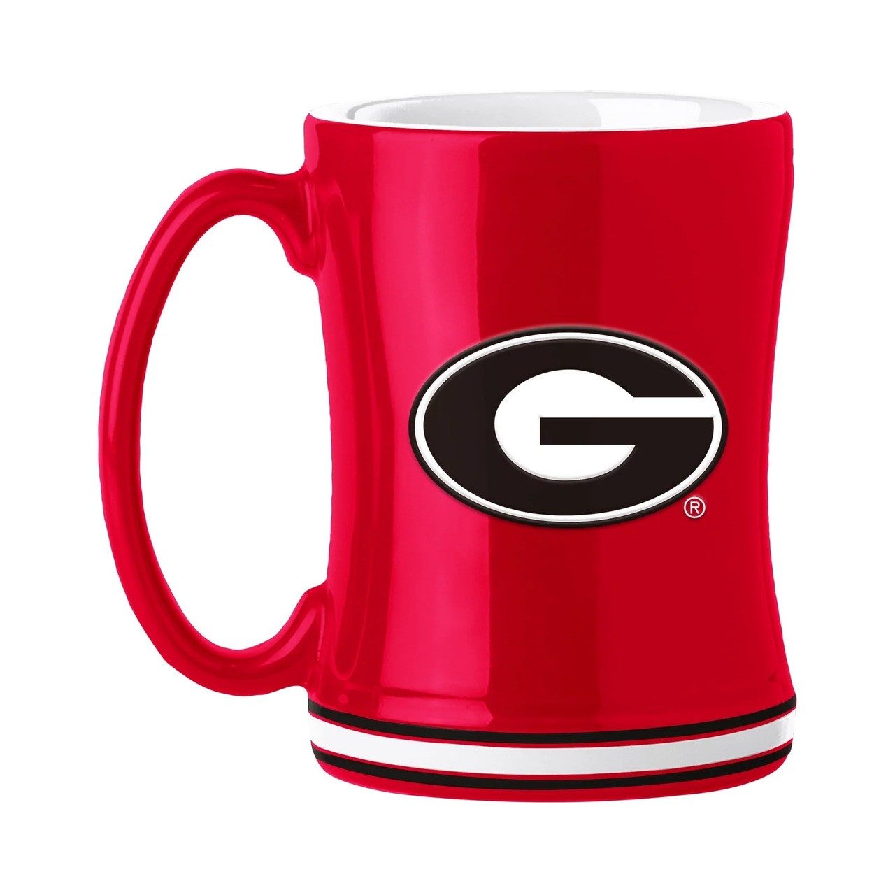 Georgia Bulldogs Sculpted Coffee Mug 14oz
