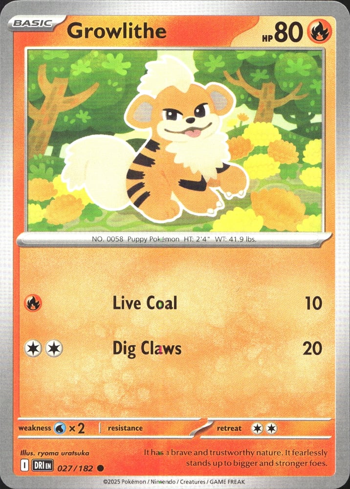 Growlithe - SV10 27/182