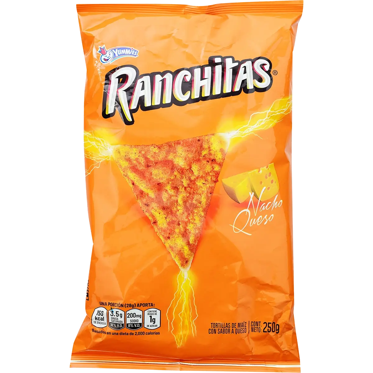 Yummies Ranchitas Tortilla Chips Nacho Cheese 5.3 oz 24 ct