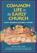 Cover of Common Life in the Early Church: Essays Honoring Graydon F. Snyder (The Harvard Theological Studies Series)