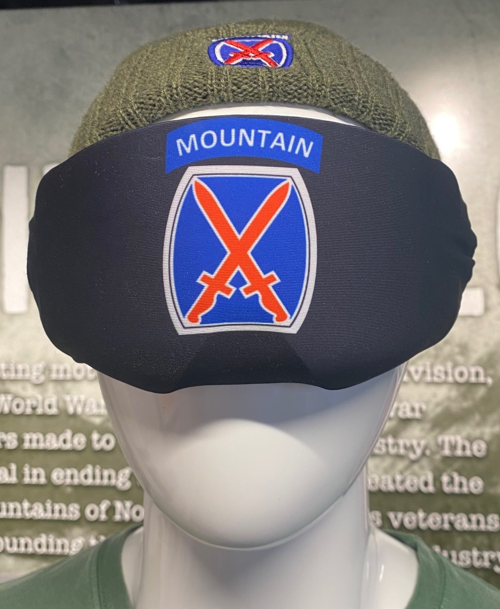 10th Mountain Division Logo Goggle Cover by gogglesoc