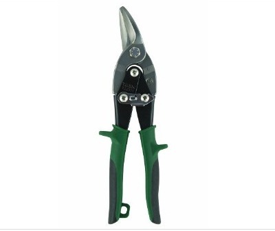 Task Tools Aviation Snips, Straight Cut, Green
