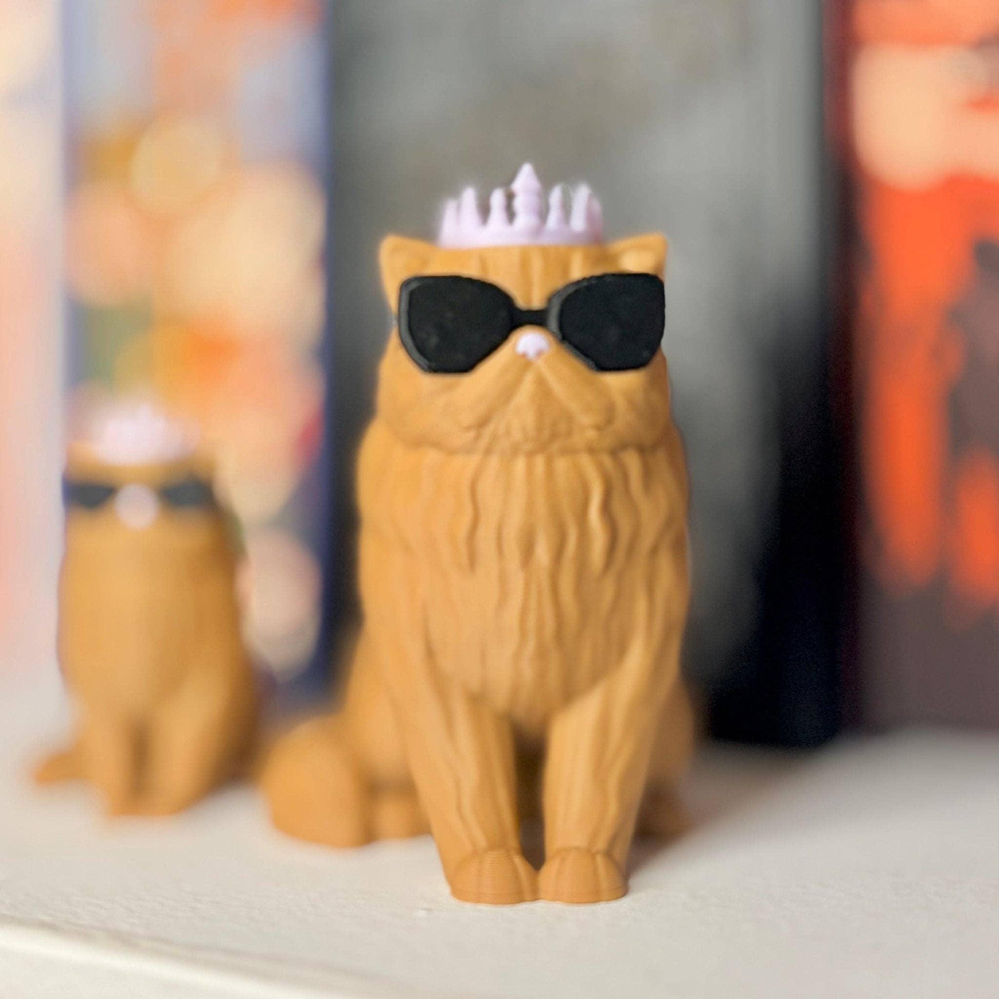 3d Printed Princess Donut inspired Bookshelf Decor: Small - 2.2 inches