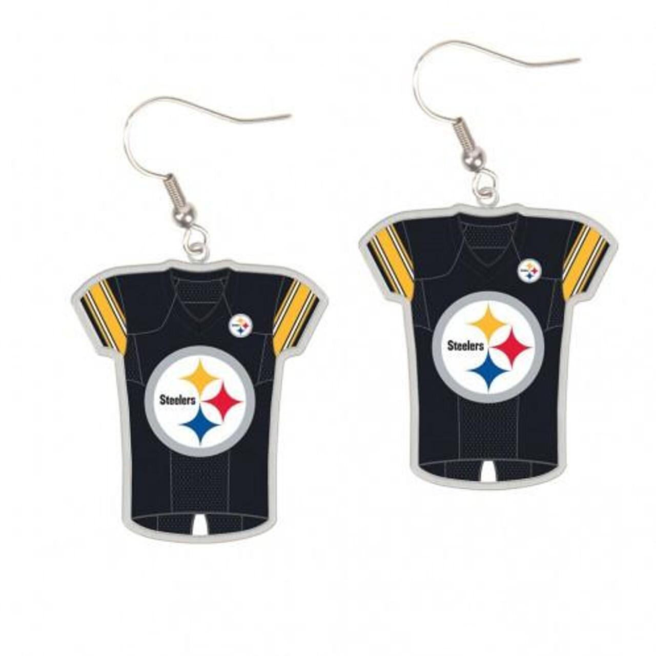 Pittsburgh Steelers Jersey Style Earrings