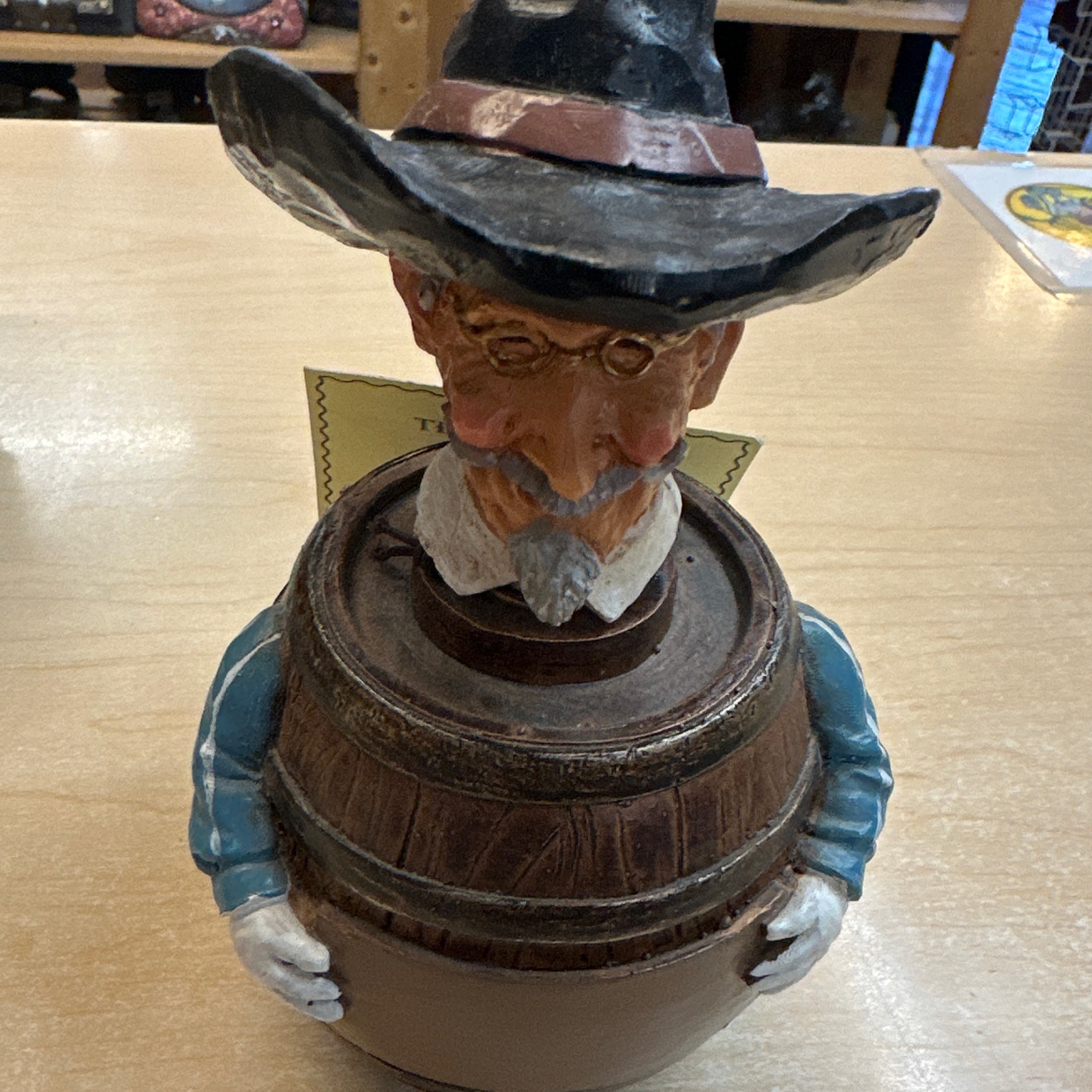 DNO JIMMY Whiskey Barrel Boy Wine Stopper