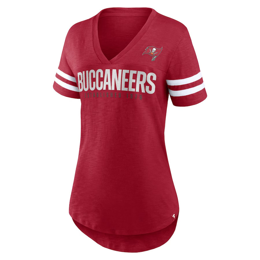 Tampa Bay Buccaneers Ladies Speed Tested Rhinestone Shirt