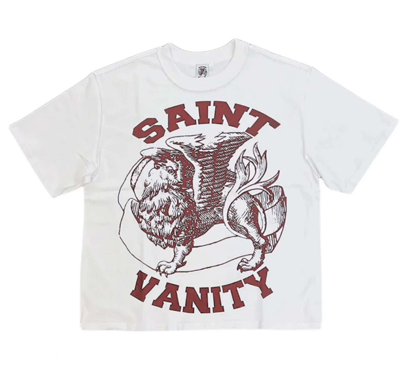 Saint Vanity Griffin Tee White/Burgundy Regular price