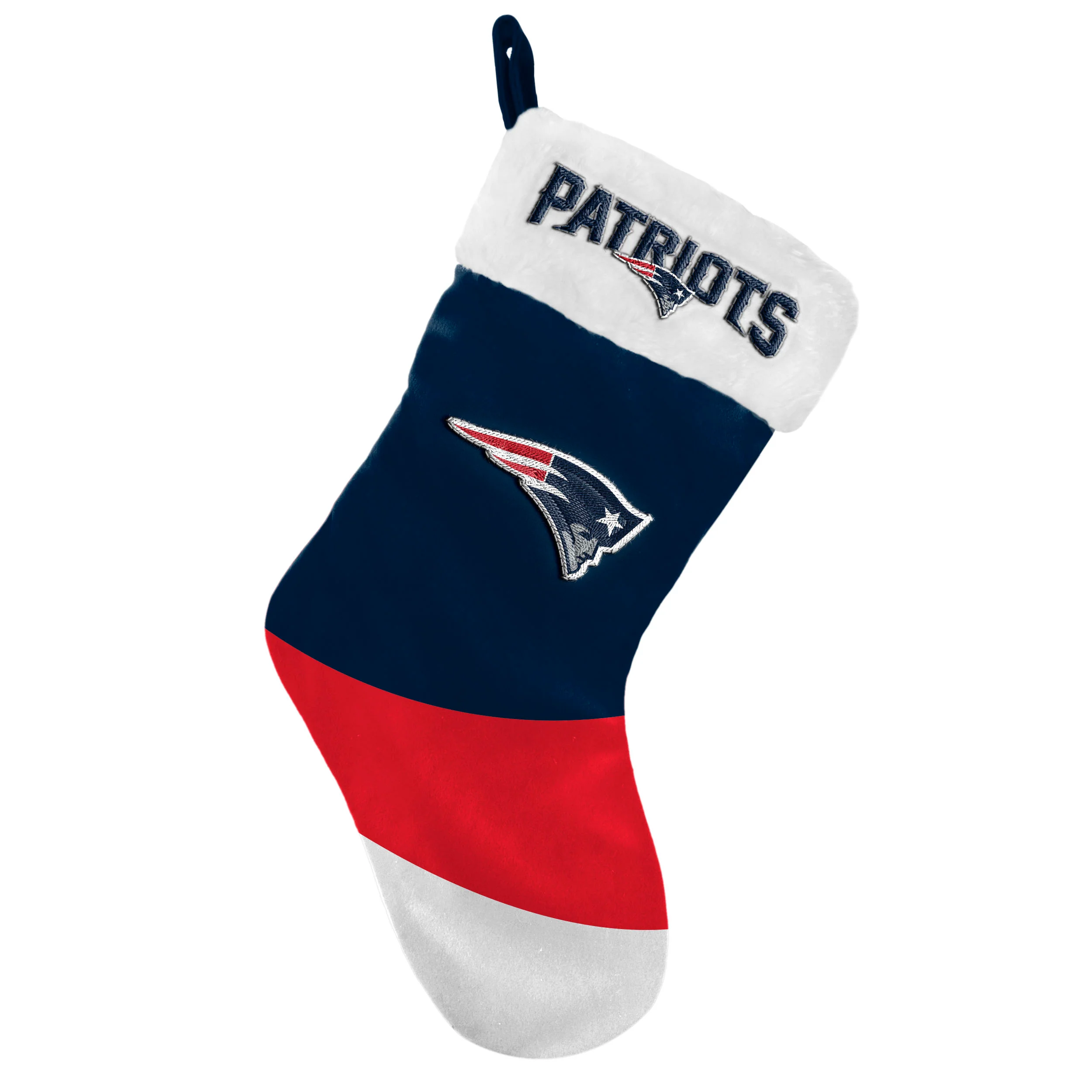 New England Patriots Colorblock Christmas Stocking