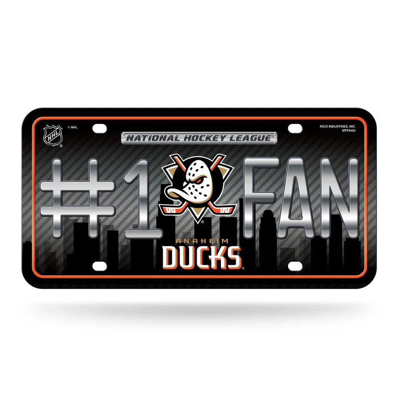 Anaheim Ducks #1 Fan License Plate