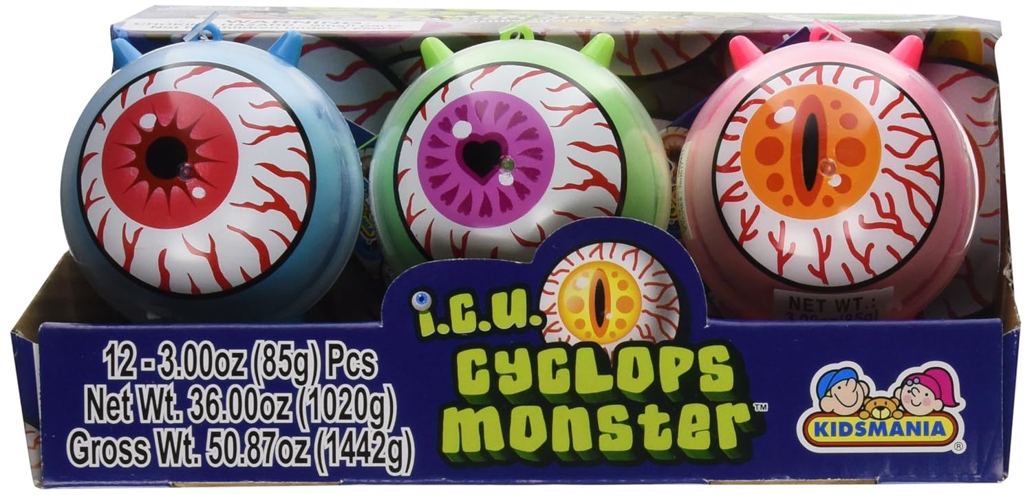 Kidsmania I.C.U Cyclops Monster 12 Count 3.00 Ounce Each Tray