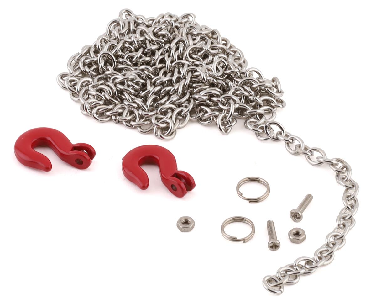 1/10 Scaler Tow Hooks And Chain Set