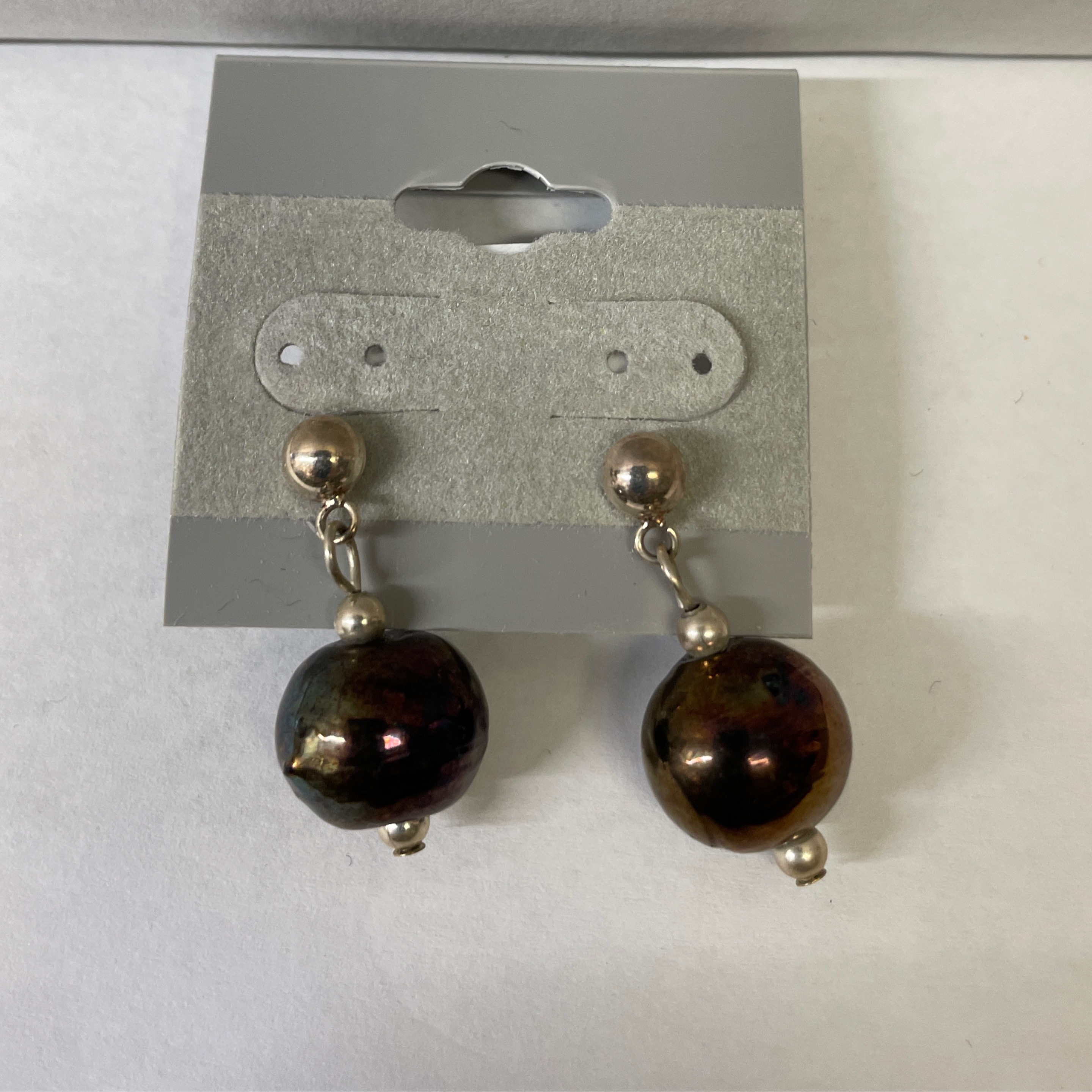 Ball Dangle Earrings - Estate Jewelry