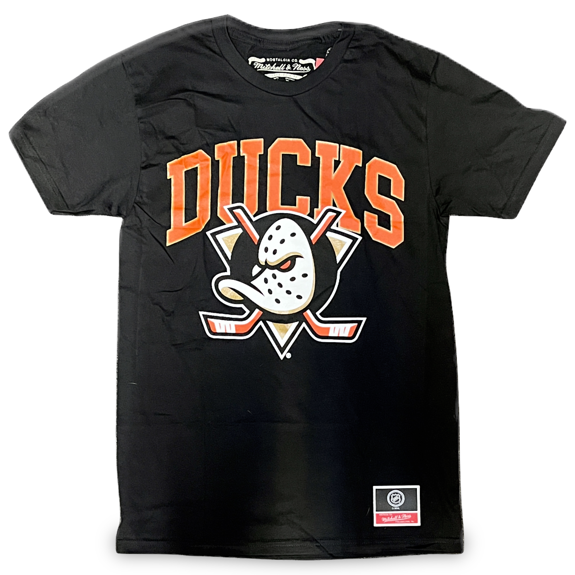 Anaheim Ducks Arched Type Mitchell and Ness Shirt